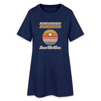 Merkur rückläufig Lass mich in Ruhe - Frauen T-Shirt-Kleid - Light Navy - Vorne