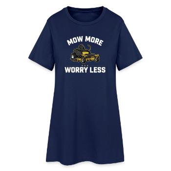 Zero Turn Mower Für Gartenbesitzer - Frauen T-Shirt-Kleid - Light Navy - Vorne