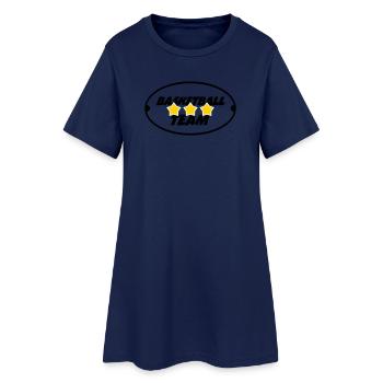 Equipe de basketball - Robe T-shirt Femme - marine clair - Devant