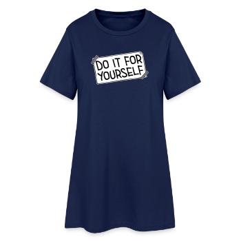Do It For Yourself Inspirational Self Love Quote - Women’s T-Shirt Dress - light navy - Front