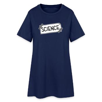 Déclaration scientifique : Déclaration sur l’éducation des nerds - Robe T-shirt Femme - marine clair - Devant
