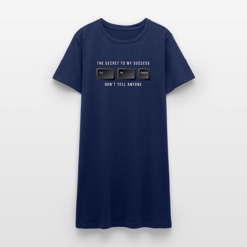 Technischer Support oder IT-Mitarbeiter oder -Mädel Frauen T-Shirt-Kleid