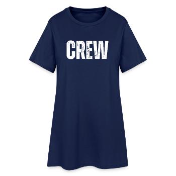 Équipage - Robe T-shirt Femme - marine clair - Devant