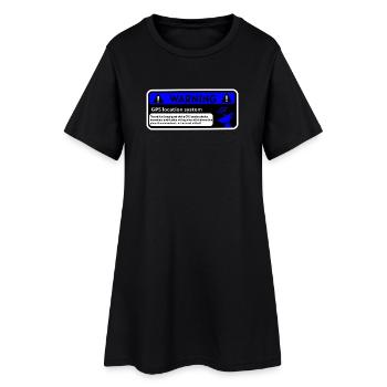 Alerte GPS et localisation véhicule - Robe T-shirt Femme - noir - Devant