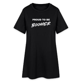 Fiers d’être la tenue de déclaration de BOOMER Generations - Robe T-shirt Femme - noir - Devant