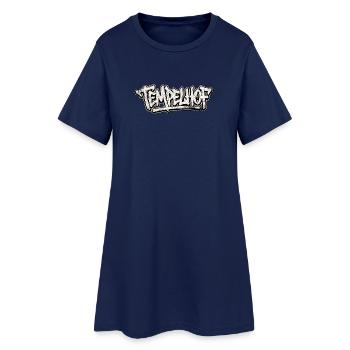 Tempelhof Berlin Graffiti Oldschool Hip Hop - Frauen T-Shirt-Kleid - Light Navy - Vorne