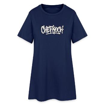 Chef Graffiti - Robe T-shirt Femme - marine clair - Devant