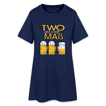 Two and a half Maß - Bier! - Frauen T-Shirt-Kleid - Light Navy - Vorne