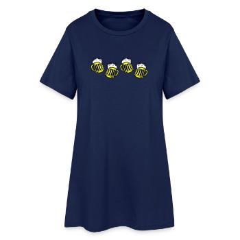 Beer Chop Cheers Comic - Robe T-shirt Femme - marine clair - Devant