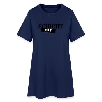 Équipe de nuit - Collègues de nuit de travail - Robe T-shirt Femme - marine clair - Devant