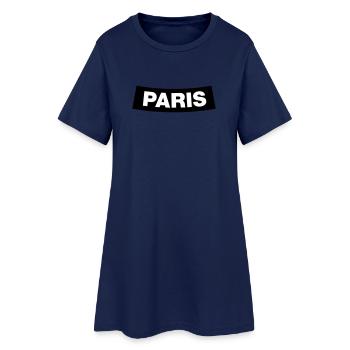 Paris Chapter Element (Bachelor Party MC Rocker Design) - Robe T-shirt Femme - marine clair - Devant