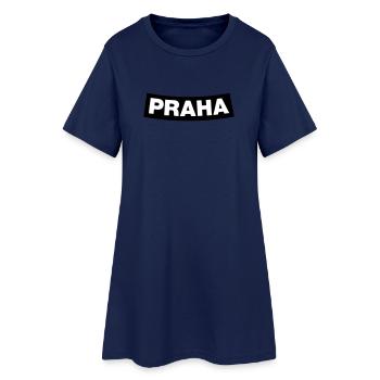 Élément du chapitre de Prague (Bachelor Party MC Rocker Design) - Robe T-shirt Femme - marine clair - Devant