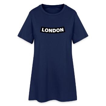 London Chapter Element (Enterrement de vie de garçon MC Rocker Design) - Robe T-shirt Femme - marine clair - Devant