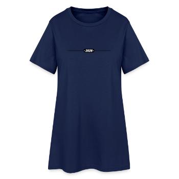 2026 Linie - Frauen T-Shirt-Kleid - Light Navy - Vorne