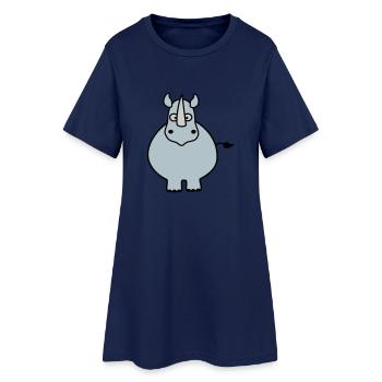 Rhino - Robe T-shirt Femme - marine clair - Devant