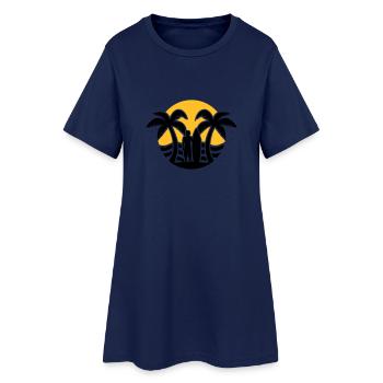 Surf - Robe T-shirt Femme - marine clair - Devant