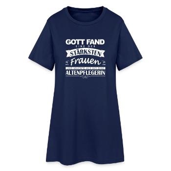 Altenpflegerin.2 - Frauen T-Shirt-Kleid - Light Navy - Vorne