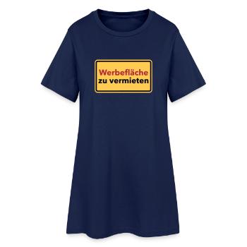 Werbung - Frauen T-Shirt-Kleid - Light Navy - Vorne