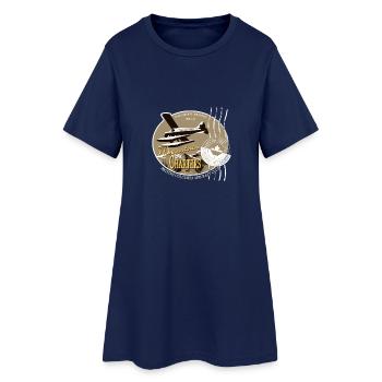 Canadian Aircraft - Frauen T-Shirt-Kleid - Light Navy - Vorne