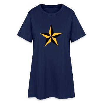Nautical Star - Women’s T-Shirt Dress - light navy - Front