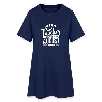 Tauchen - Taucher - Taucher Geburtstagsshirt - Frauen T-Shirt-Kleid - Light Navy - Vorne