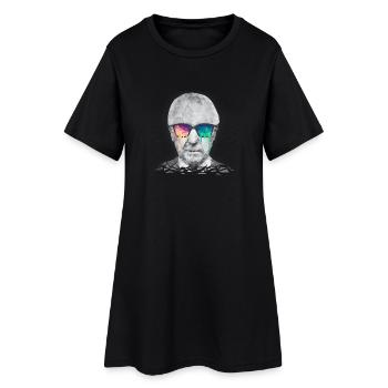Albert Hofmann - Psychedelic Polygon Portrait - Robe T-shirt Femme - noir - Devant