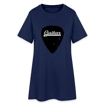 guitar - Frauen T-Shirt-Kleid - Light Navy - Vorne