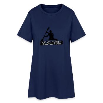 vektor_kanu_logo - Frauen T-Shirt-Kleid - Light Navy - Vorne