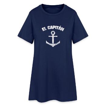 El Capitan ANCLA SHIRT - Robe T-shirt Femme - marine clair - Devant