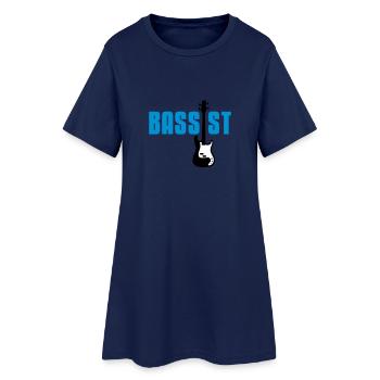 bassist - Robe T-shirt Femme - marine clair - Devant