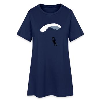 fallschirm_3c - Frauen T-Shirt-Kleid - Light Navy - Vorne