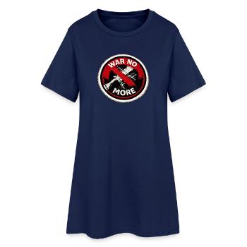 War No More – Sticker Peace & Humanity - Robe T-shirt Femme - marine clair - Devant