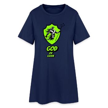 God of geek - Robe T-shirt Femme - marine clair - Devant
