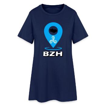 Triskel Breizh Blue - Women’s T-Shirt Dress - light navy - Front