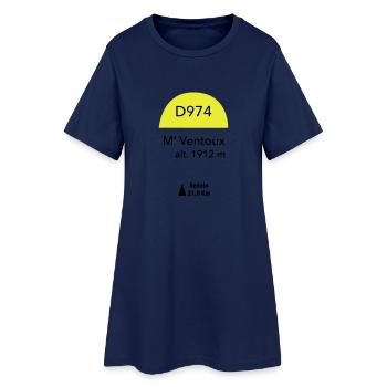 Mont Ventoux - Frauen T-Shirt-Kleid - Light Navy - Vorne