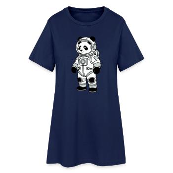 Combinaison spatiale panda bear - Robe T-shirt Femme - marine clair - Devant