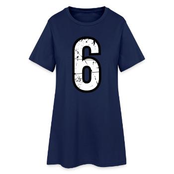 6 - Robe T-shirt Femme - marine clair - Devant