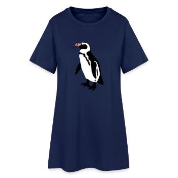 Pinguin - Robe T-shirt Femme - marine clair - Devant