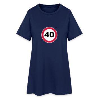 40th birthday - Women’s T-Shirt Dress - light navy - Front