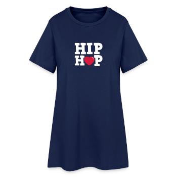 hiphop - Women’s T-Shirt Dress - light navy - Front