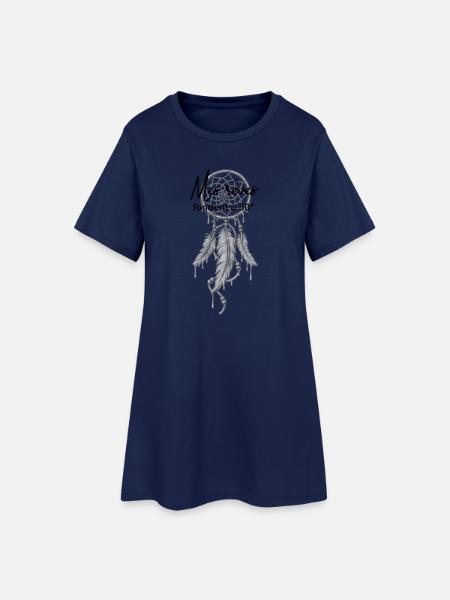Meine Träume schmelzen bei 50° - Frauen T-Shirt-Kleid - Light Navy