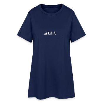 EVOLUTION Women Football soccer woman football - Women’s T-Shirt Dress - light navy - Front