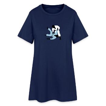 judo_a_3c - Frauen T-Shirt-Kleid - Light Navy - Vorne