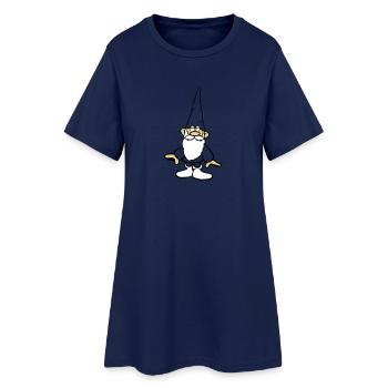 Dwarf cool belt - Women’s T-Shirt Dress - light navy - Front