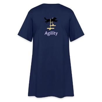 Agility 1 - Robe T-shirt Femme - marine clair - Dos