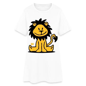 Lion - Robe T-shirt Femme - blanc - Devant