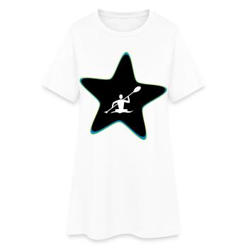 Star de kayak - Robe T-shirt Femme - blanc - Devant