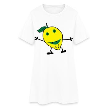 lemons man - Women’s T-Shirt Dress - white - Front