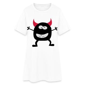 Teufelchen - Robe T-shirt Femme - blanc - Devant