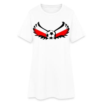 Soccer Poland - Women’s T-Shirt Dress - white - Front